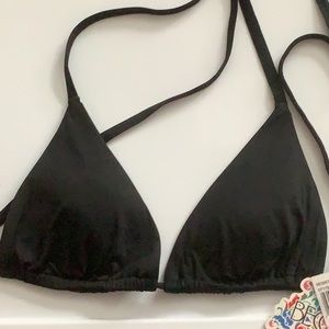 Becca Black Halter D Cup Bikini Top